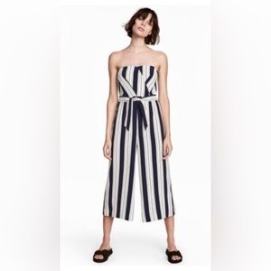 H&M Striped Sleeveless Nautical Jumper| Size 4 | Worn once | Black and White